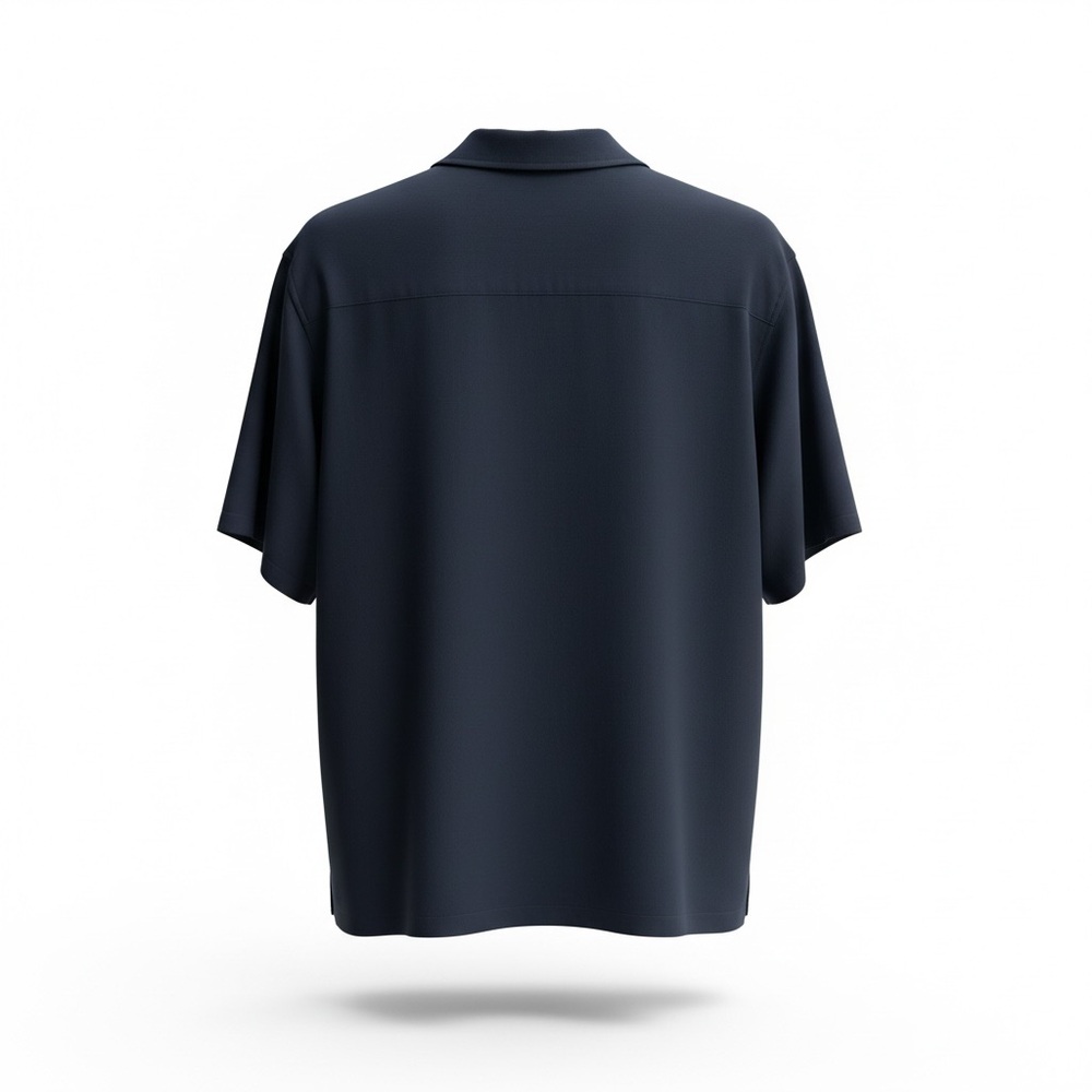 Crazy Horse Blue And Tan Bowling Shirt Size Large Preowned - Picture 2 of 4